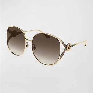 Oversized Oval GG Sunglasses
